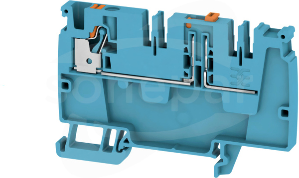 AAP21 4 DT BL/OR Blok zacisku przelotowego