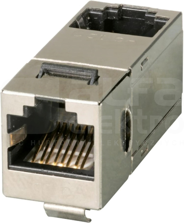 RJ45 kat.6A STP snap-In 90° Przelotka keystone