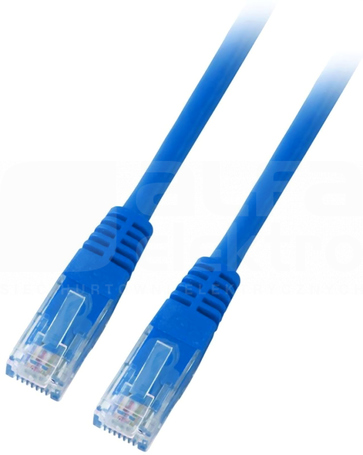 U/UTP kat.5e PVC CCA niebieski 7,5m Patchcord miedziany