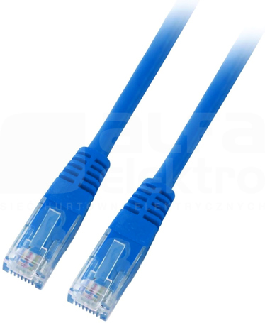 U/UTP kat.6 PVC CCA niebieski 20m Patchcord miedziany