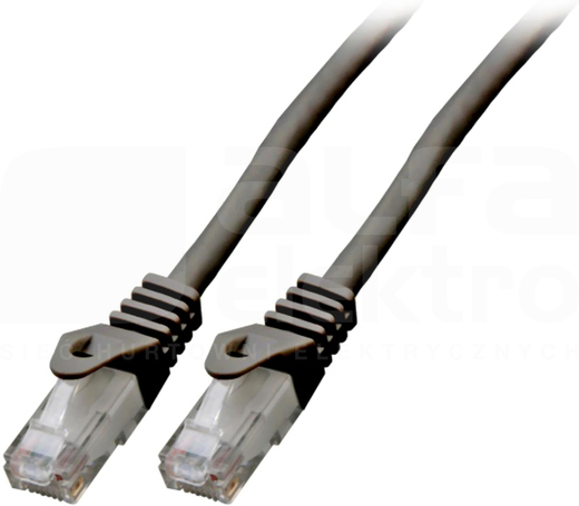 U/UTP kat.6 LSZH CCA czarny 3m Patchcord miedziany