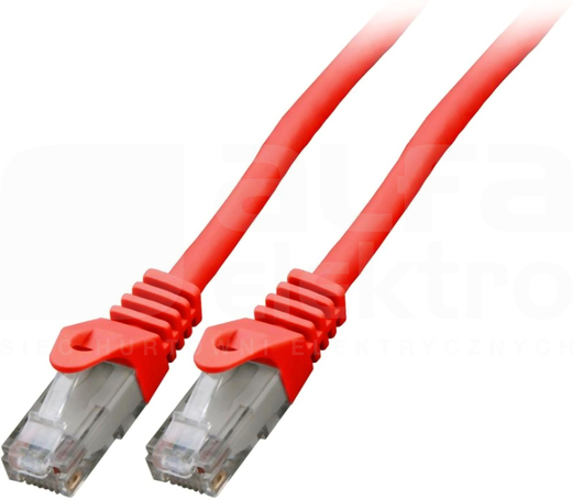 U/UTP kat.6 LSZH CCA czerwony 7,5m Patchcord miedziany
