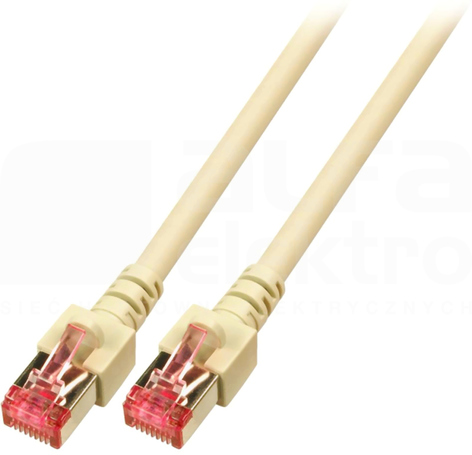 S/FTP kat.6 LSZH szary 7,5m Patchcord miedziany