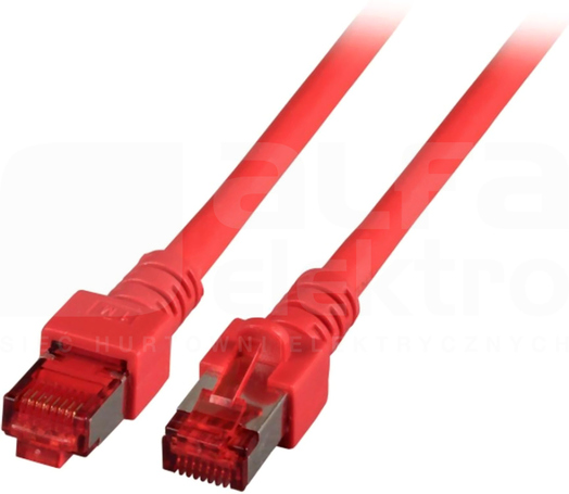 S/FTP kat.6 LSZH czerwony 0,15m Patchcord miedziany