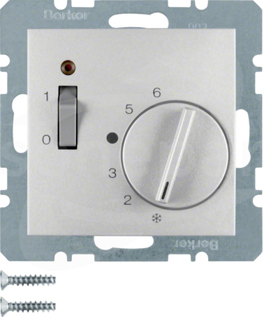 B.1/B.3/B.7 GLAS aluminium Regulator temp.pomieszczenia