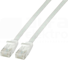 U/UTP kat.6A PVC biały 1m Patchcord miedziany