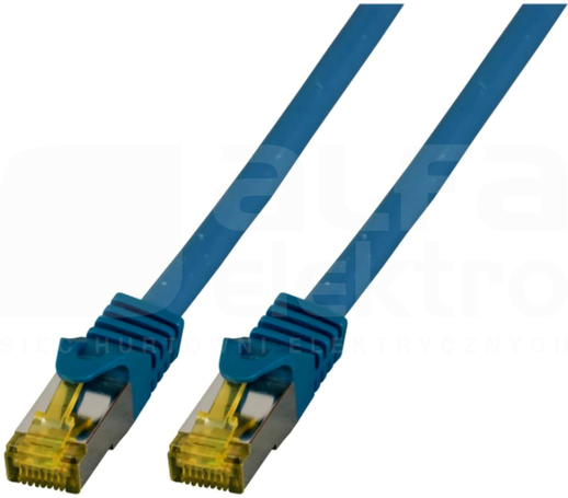 S/FTP kat.6A LSZH niebieski 3m Patchcord miedziany