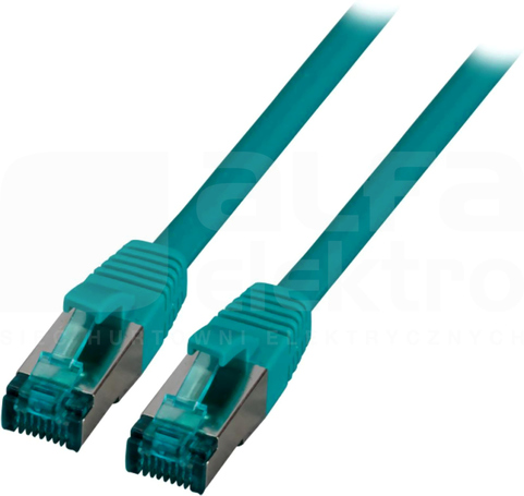 S/FTP kat.6A LSZH zielony 0,15m Patchcord miedziany