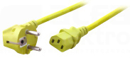 Schuko 90st.-C13 180st.żółty 1,8m Kabel zasilający