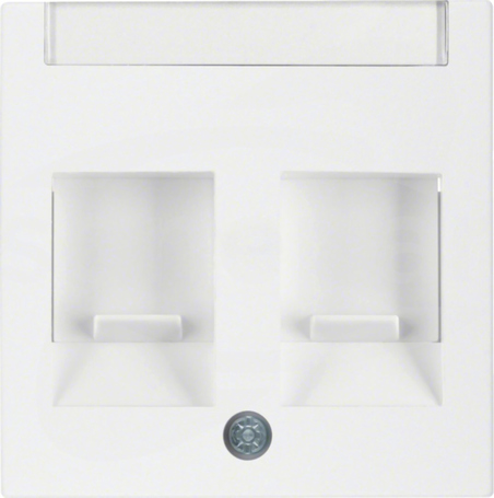 S.1/B.1/B.3/B.7 GLAS śnieżnobiały Element centr.2x z zasuw/polem opis.
