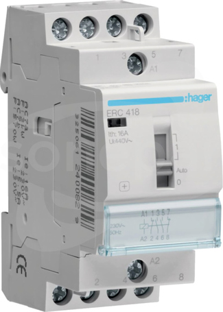 ERC418 230VAC 16A 2NO+2NC Przekaźnik instalacyjny