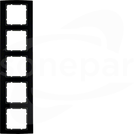 B.3 aluminium/czarny/antracyt Ramka 5-krotna