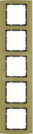 B.3 aluminium/złoty/antracyt Ramka 5-krotna