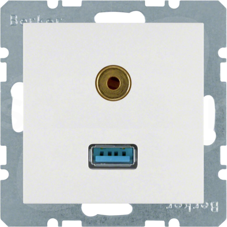 S.1/B.3/B.7 biały Gniazdo USB/3,5mm Audio