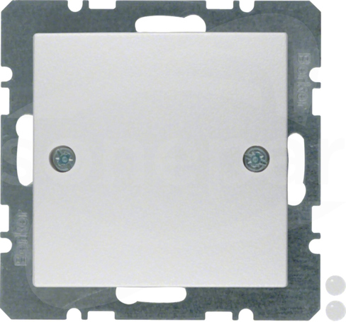 B.1/B.7 GLAS aluminium Zaślepka z elementem centr.+mocow.