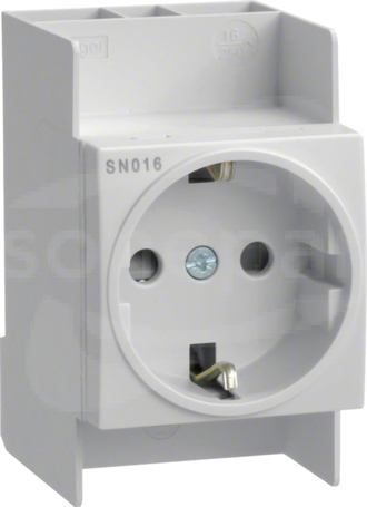 SN016 10/16A 250V kl.1 Gniazdo na szynę DIN