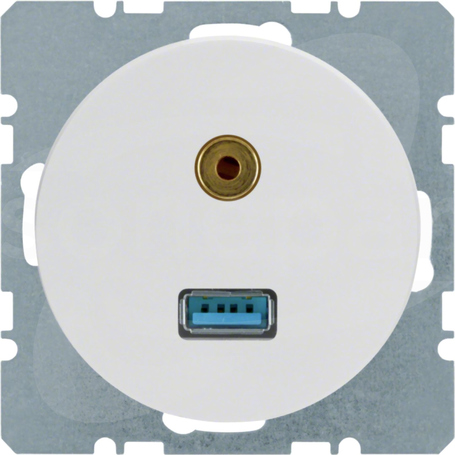 R.1/R.3/R.8 biały Gniazdo USB/3,5mm Audio