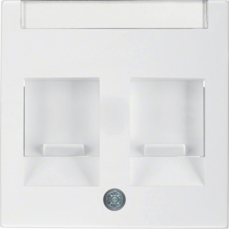 S.1/B.3/B.7 GLAS śnieżnobiały połysk Element centr.2x z zasuw/polem opis.
