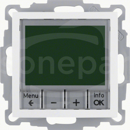 B.1/B.3/B.7 GLAS śnieżnobiały Regulator temp.ze ster.czasowym