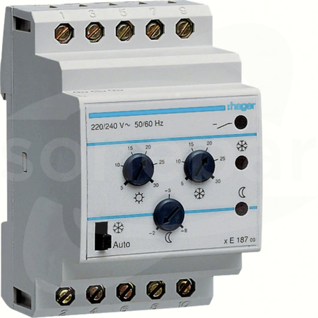 EK187 1P/2A 230VAC Termostat wielofunkcyjny