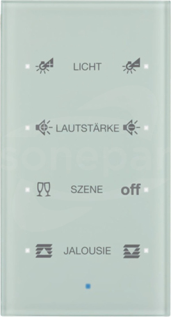 TS SENSOR KNX szkło białe Sensor dotykowy 4-krotny