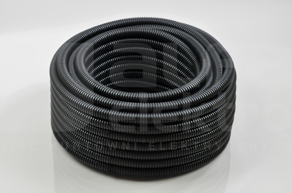 RURA 28/23 320N czarny (25mb) Rura karbowana PVC UV z pilotem