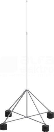 65.4 AL/OG IZ 3P CZ (4m) Maszt izolowany na czworonogu do zwodów poz.wys.