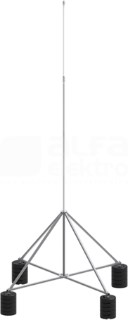65.3 AL/OG IZ 5P CZ (3m) Maszt izolowany na czworonogu do zwodów poz.wys.