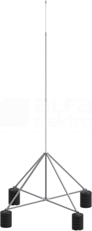 65.5 AL/OG IZ 5P CZ (5m) Maszt izolowany na czworonogu do zwodów poz.wys.
