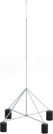 65.5 AL IZ 5P CZ (5m) Maszt izolowany na czworonogu do zwodów poz.wys.
