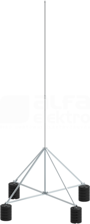 65.5 AL ZA 5P CZ (5m) Maszt na czworonogu do zwodów poziomych wysokich