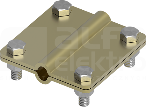 215.4 MS 80x80 Złącze uniwersalne 2-elem.drut8/drut8