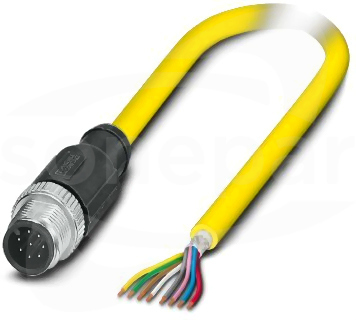 SAC-8P-M12MS/ 2,0-542 SH BK Kabel czujnika/urządzenia wykonawczego