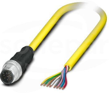 SAC-8P-M12MS/10,0-542 BK Kabel czujnika/urządzenia wykonawczego