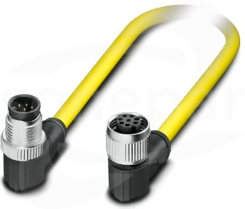 SAC-8P-M12MR/ 0,5-542/M12FR BK Kabel czujnika/urządzenia wykonawczego