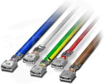 EV-T2M3SOW-1AC32A-0,3M6,0E Zestaw kabli do gniazdo stacji ładowania