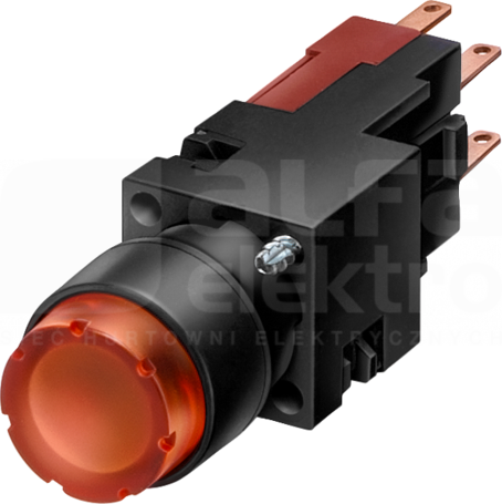 SIRIUS 16mm 1NO zielony Przycisk sterowniczy płaski