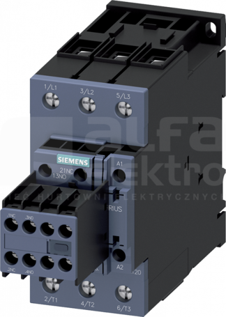 SIRIUS 40A 18,5kW 400V 50/60Hz 2NO+2NC Stycznik 3P