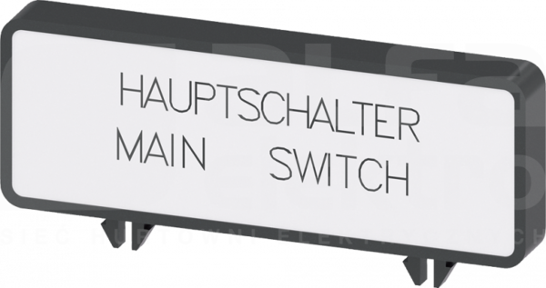 SENTRON "Main switch / main switch" (10szt) Tabliczka opisowa
