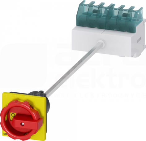 SENTRON 6P 25A czerwony/żółty Rozłącznik główny/awaryjny