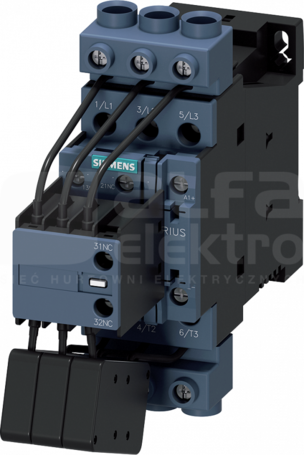 SIRIUS 3P 33kVar 24VDC 1NO+2NC Stycznik kondensatorowy