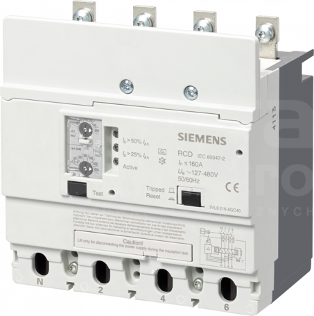 SENTRON 4P 400A 230-690V Moduł RCD