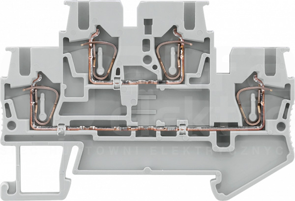 8WH20200AF00 0,08-2,5mm2 Zacisk dwupoziomowy szary
