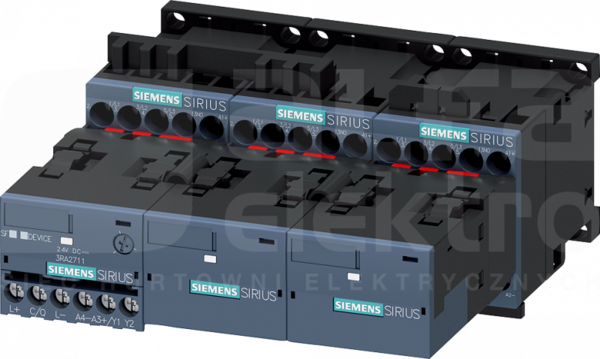 SIRIUS 5,5kW 24VDC 3P Kombinacja stycznikowa gwiazda-trójkąt
