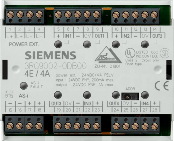 3RG90020DA00 AS-I 4DI/4DO Moduł wejść/wyjść cyfrowych