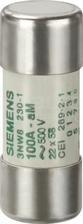 SENTRON 22x58 50A 500V aM Wkładka bezpiecznikowa cylindryczna