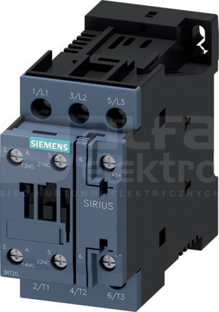 SIRIUS 11kW/400V 1NO+1NC 110VDC Stycznik 3P