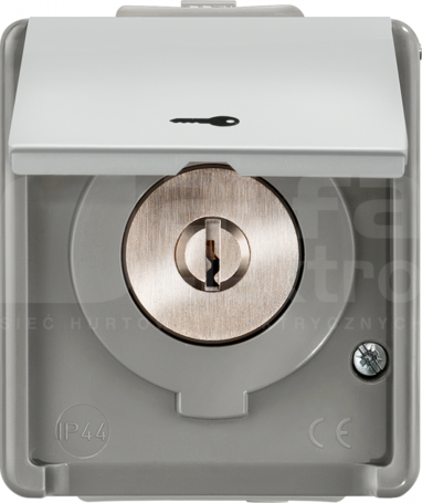 Przełącznik kluczykowy 16A 250V IP44 DELTA FLAT