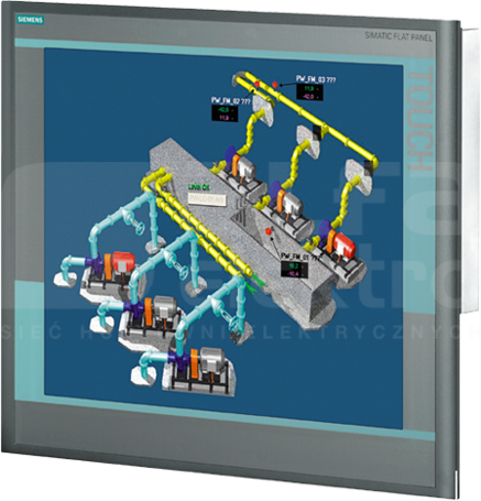 SIMATIC FLAT PANEL 19 Monitor do zabudowy dotykowy