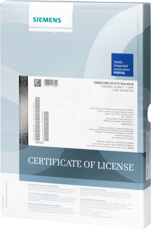 SIMOCODE ES V15 STANDARD Oprogramowanie